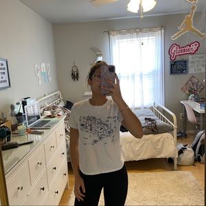 New York cropped tee